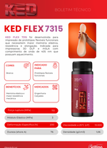 Resina para Impressão 3D  KED Flex 7315– 1Kg