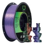 Filamento – PLA Silk Tri Color – Verde Roxo Cobre – Multfila – 1kg