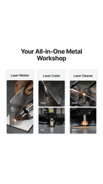 Kit xTool MetalFab 1200W | Soldadora Laser e Cortadora CNC- Treinamento Oficial Grátis