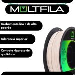 Filamento – PLA – Matte Bege Claro – Multfila – 1kg