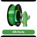 Filamento – PLA – Silk – Verde – Multfila – 1kg
