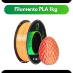 Filamento – PLA – Silk Duo Color – Dourado e Vermelho – Multfila – 1kg