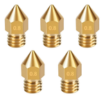 Bico – Nozzle – 1.75mm – 0.8mm – Mk7 Mk8 Hotend para Impressora 3D