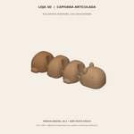 Capivara Articulada 12 cm — Arquivo STL Digital — Beta