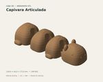 Capivara Articulada 12 cm — Arquivo STL Digital