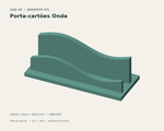 Porta-cartões Onda — Arquivo STL + 3MF
