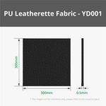 Tecido de Couro Sintético PU Preto Granulado para Impressora H2D – Bambu Lab