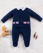 Saída Maternidade Menino Plush Trenzinho AZ