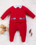 Saída Maternidade Menino Plush Trenzinho AZ