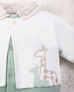 Saída Maternidade Menino Plush 2 Girafas