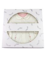 Saída Maternidade Menina Plush Bordado Joaninhas