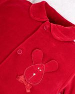 Saída Maternidade Menina Plush Bordado Coelhinha