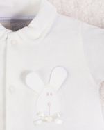 Saída Maternidade Menina Plush Bordado Coelhinha