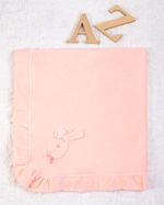 Saída Maternidade Menina Plush Bordado Coelhinha
