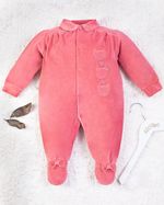 Saída Maternidade Menina Plush Bordado Gatinhas