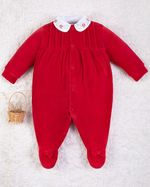 Saída Maternidade Menina Plush Golinha Bordada Flores