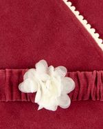 Saída Maternidade Menina Plush Flor Aplicada