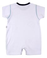 Macacão Bebê Menino Curto Suedine Algodão Silk Tartaruga