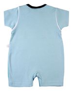 Macacão Bebê Menino Curto Suedine Algodão Silk Tartaruga