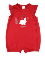 Macacão Bebê Manga Cavada Cotton Coelhinha