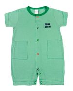 Macacão Curto Bebê Cotton com Botões Coloridos