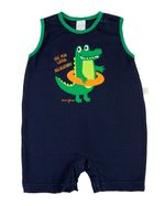 Macacão Curto Bebê Cotton Silk Alligator