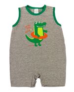 Macacão Curto Bebê Cotton Silk Alligator