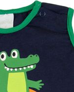 Macacão Curto Bebê Cotton Silk Alligator