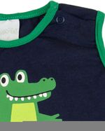 Macacão Curto Bebê Cotton Silk Alligator