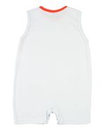 Macacão Bebê Menino Verão Sem Mangas Cotton Silk Screen Leão e Tucano
