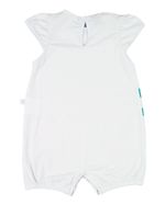 Macacão Bebê Menina Verão Sem Mangas Cotton Silk Screen Tucano e Flamingo