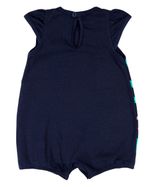 Macacão Bebê Menina Verão Sem Mangas Cotton Silk Screen Tucano e Flamingo