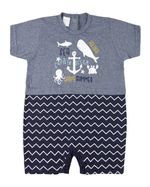 Macacão Bebê Cotton -Colorê Soft Toutch Captain Ocean