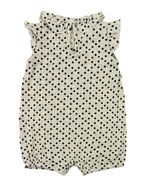 Macacão Bebê Malha Viscose Crepe Estampado Bolinhas Coração