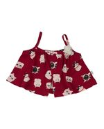 Macacão-Vestido Malha Estampa Digital Gatinhos