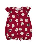 Macacão-Vestido Malha Estampa Digital Gatinhos