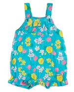 Macacão Bebê Menina Verão Sem Mangas Microfibra Estampada Floral