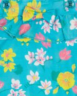 Macacão Bebê Menina Verão Sem Mangas Microfibra Estampada Floral