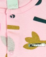 Macacão Bebê Menina Verão Suedine Estampado Floral Manga Cavada com Babados