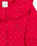 Macacão Suedine Estampado Bolinhas AZ