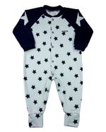 Macacão Bebê Suedine Estampado Estrelas