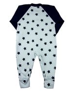 Macacão Bebê Suedine Estampado Estrelas