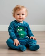 Macacão Bebê Plush Monstrinho
