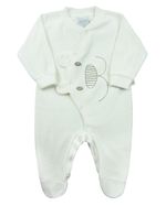 Macacão Bebê Plush Urso com Orelhas Soltas