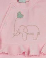 Macacão Plush Bebê Elefantinho com Coração