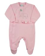 Macacão Plush Bebê Elefantinho com Coração