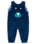 Salopete Bebê de Plush Bordado Leãozinho