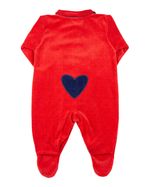 Macacão Bebê Plush Estampado Bolinha com Lacinhos