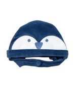 Macacão Bebê Plush Touca Pinguim