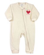 Macacão Bebê Plush Zíper com Touca Hug Me